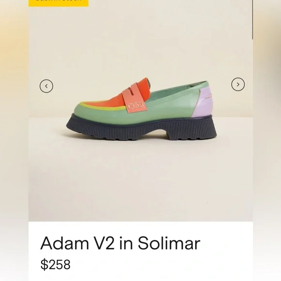 NWT Charlotte Stone loafers (sz 10 - fits 9/9.5/10) - Picture 2 of 13